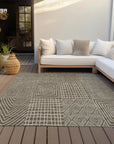 LOOMLAN Rugs Owen Brown Washable Indoor-Outdoor Rug