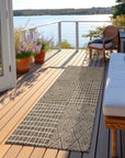 LOOMLAN Rugs Owen Brown Washable Indoor-Outdoor Rug