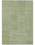 LOOMLAN Rugs Owen Green Washable Indoor-Outdoor Rug
