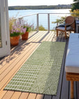LOOMLAN Rugs Owen Green Washable Indoor-Outdoor Rug