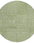 LOOMLAN Rugs Owen Green Washable Indoor-Outdoor Rug