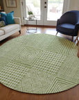 LOOMLAN Rugs Owen Green Washable Indoor-Outdoor Rug