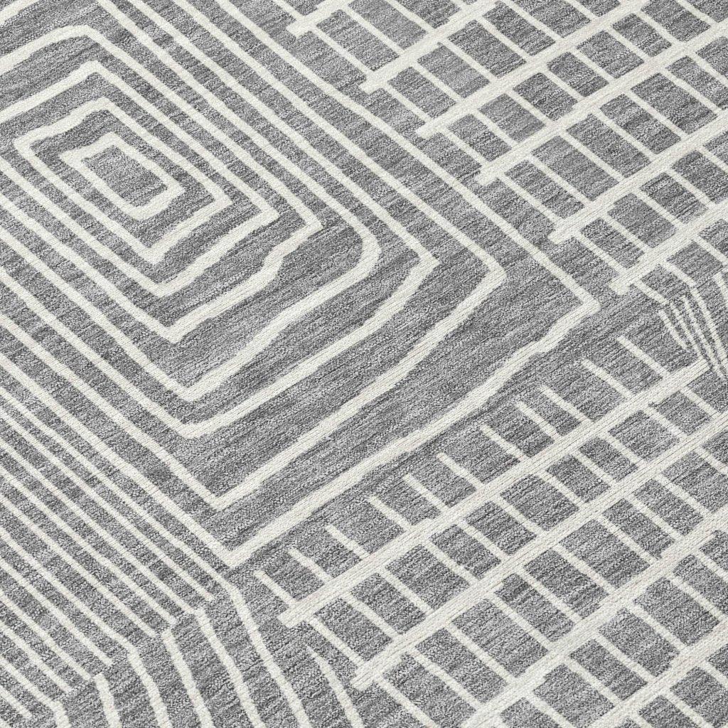 LOOMLAN Rugs Owen Grey Washable Indoor-Outdoor Rug