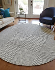 LOOMLAN Rugs Owen Grey Washable Indoor-Outdoor Rug