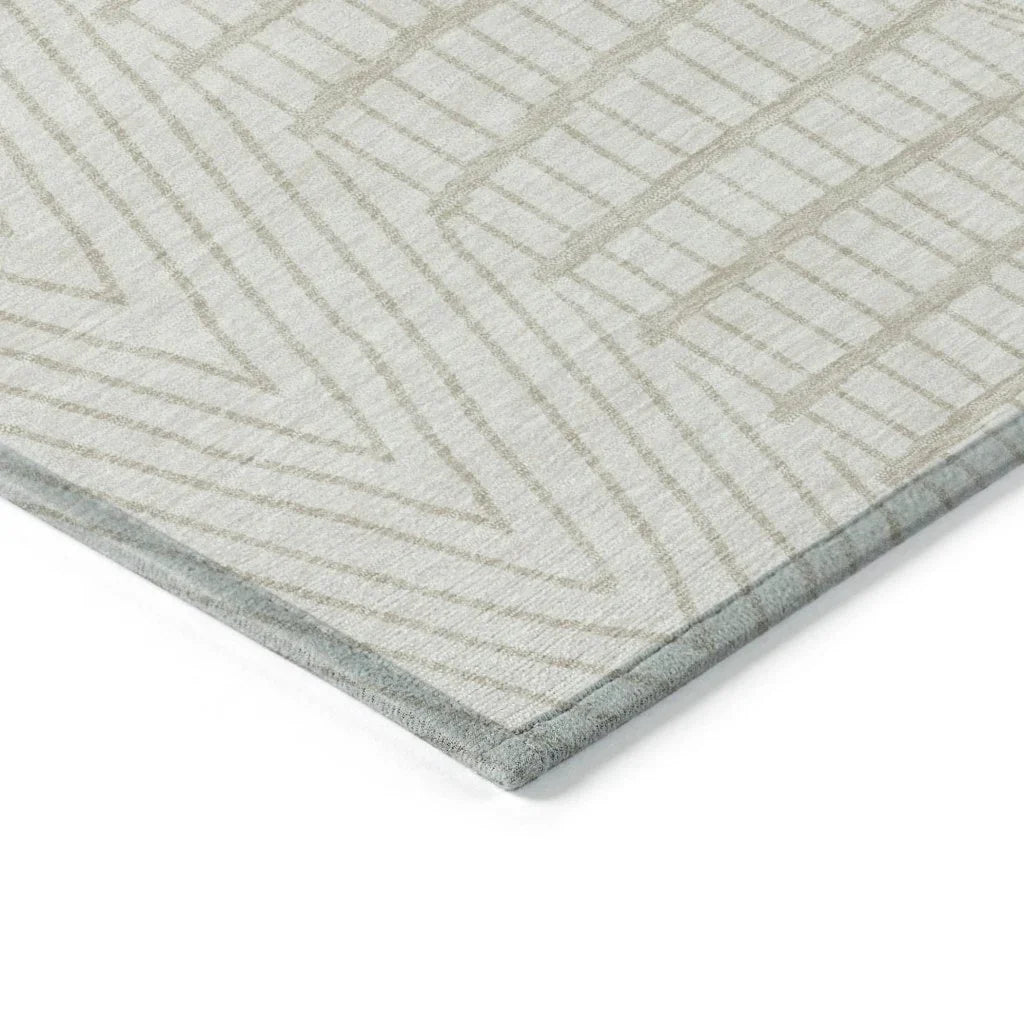 LOOMLAN Rugs Owen Ivory Washable Indoor-Outdoor Rug
