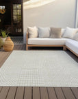 LOOMLAN Rugs Owen Ivory Washable Indoor-Outdoor Rug