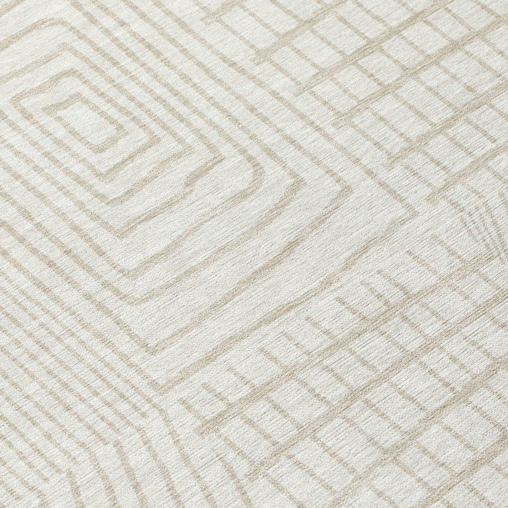 LOOMLAN Rugs Owen Ivory Washable Indoor-Outdoor Rug