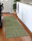 LOOMLAN Rugs Owen Olive Washable Indoor-Outdoor Rug