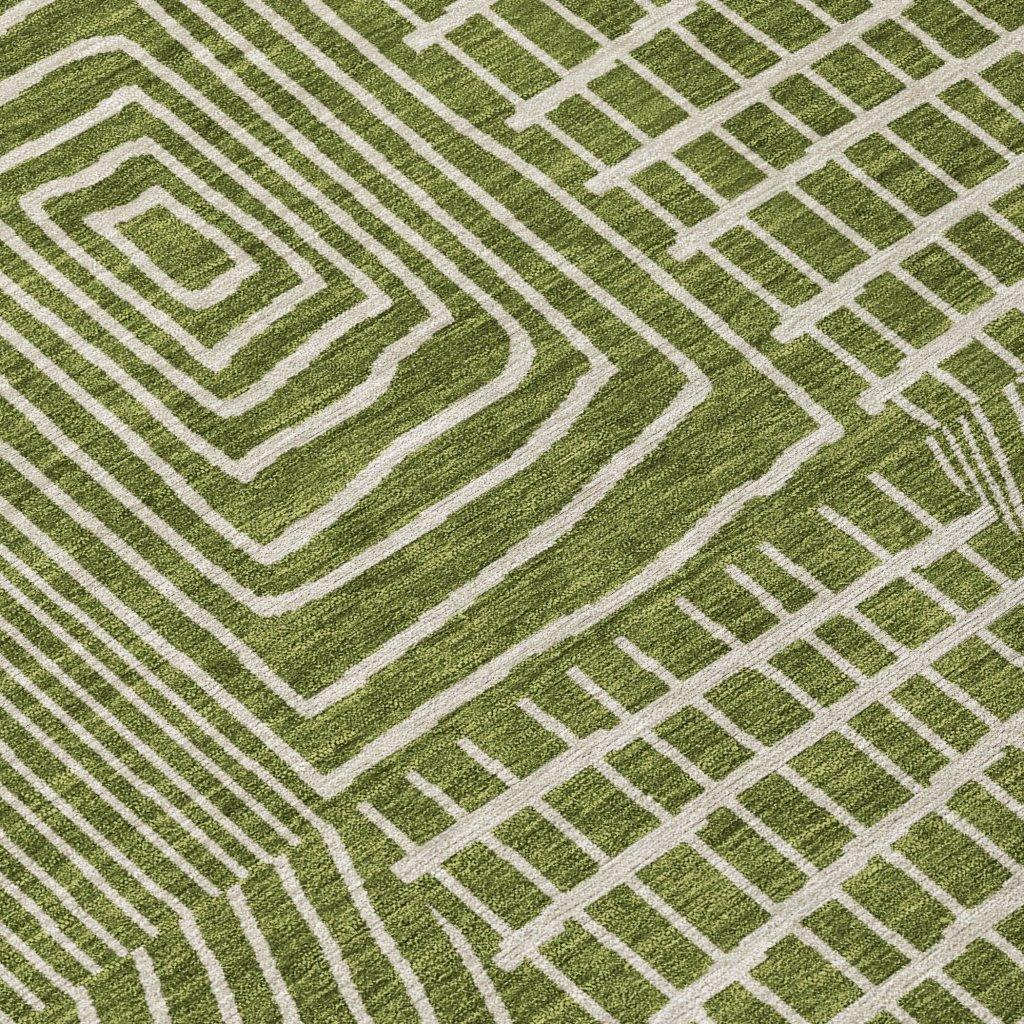 LOOMLAN Rugs Owen Olive Washable Indoor-Outdoor Rug