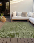 LOOMLAN Rugs Owen Olive Washable Indoor-Outdoor Rug