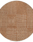 LOOMLAN Rugs Owen Orange Washable Indoor-Outdoor Rug