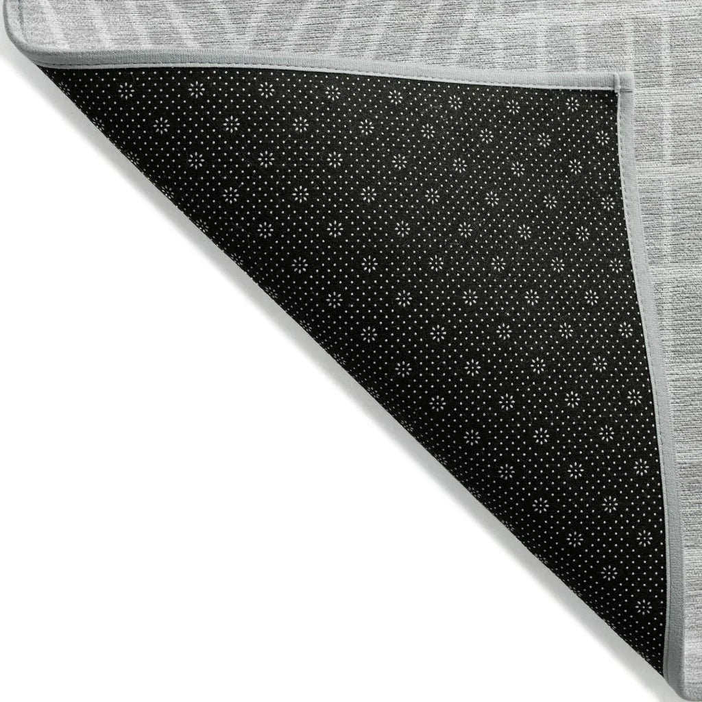 LOOMLAN Rugs Owen Silver Washable Indoor-Outdoor Rug