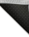 LOOMLAN Rugs Owen Silver Washable Indoor-Outdoor Rug