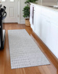 LOOMLAN Rugs Owen Silver Washable Indoor-Outdoor Rug