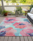 LOOMLAN Rugs Palazira Pink Washable Indoor-Outdoor Rug