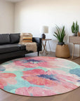 LOOMLAN Rugs Palazira Pink Washable Indoor-Outdoor Rug