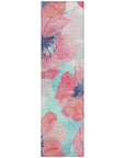 LOOMLAN Rugs Palazira Pink Washable Indoor-Outdoor Rug