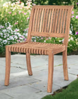 Palm 5 - Piece Round Teak Outdoor Dining Set - LOOMLAN - HiTeak - Outdoor Dining Sets