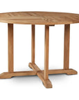 Palm 5 - Piece Round Teak Outdoor Dining Set - LOOMLAN - HiTeak - Outdoor Dining Sets