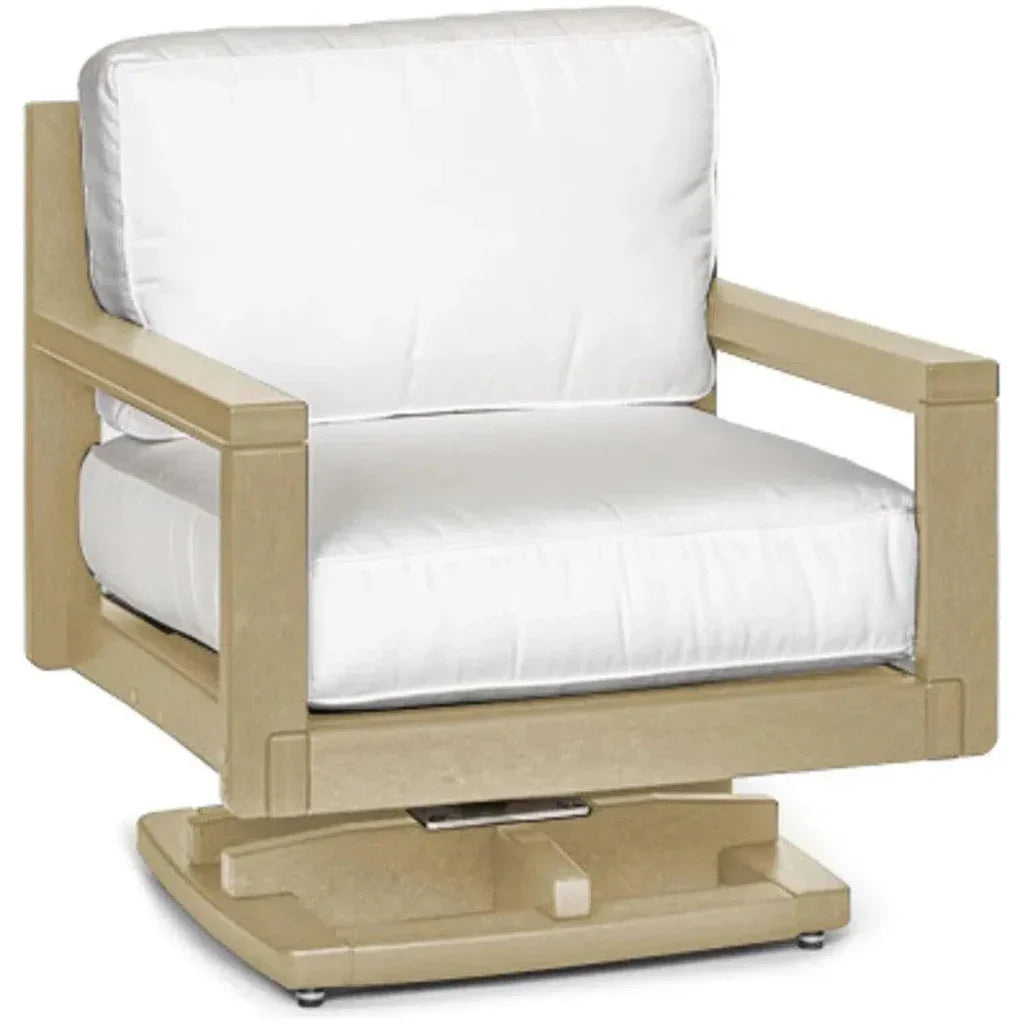 Palm Beach Poly Lumber Rocker Chair & Ottoman Set - LOOMLAN - Breezesta - Outdoor Lounge Sets