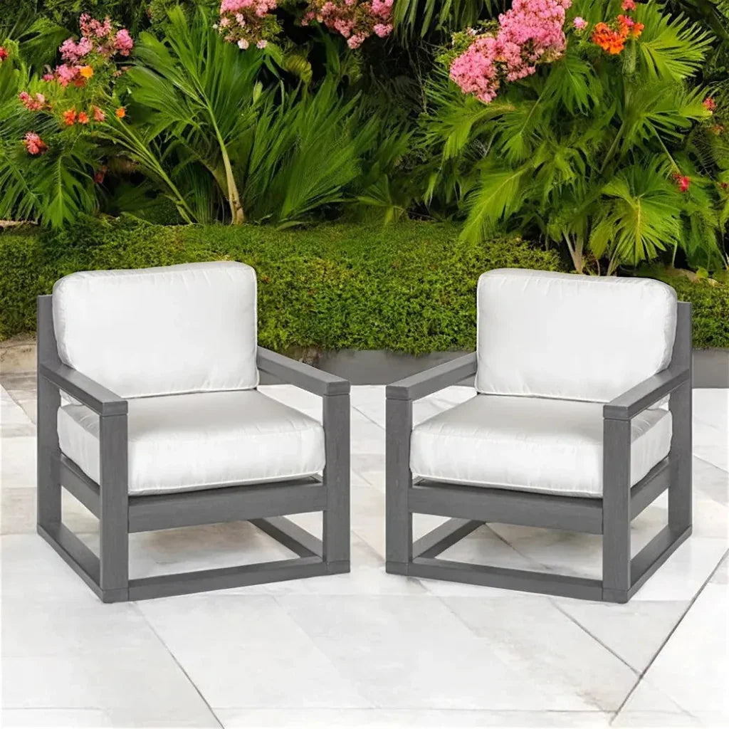 Palm Beach Poly Outdoor Lounge Chair Sunbrella Cushion - LOOMLAN - Breezesta - Outdoor Lounge Chairs