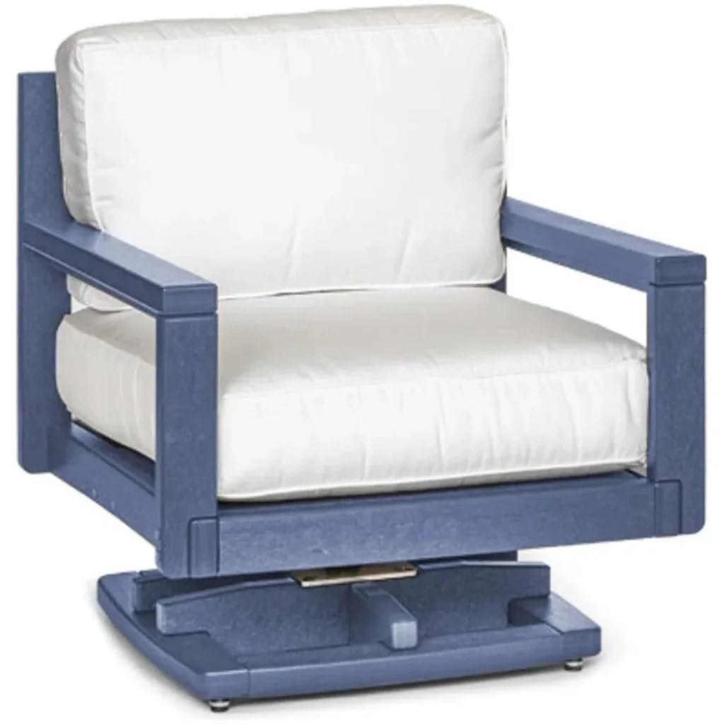 Palm Beach Poly Outdoor Swivel Rocker Chair Sunbrella - LOOMLAN - Breezesta - Outdoor Lounge Chairs