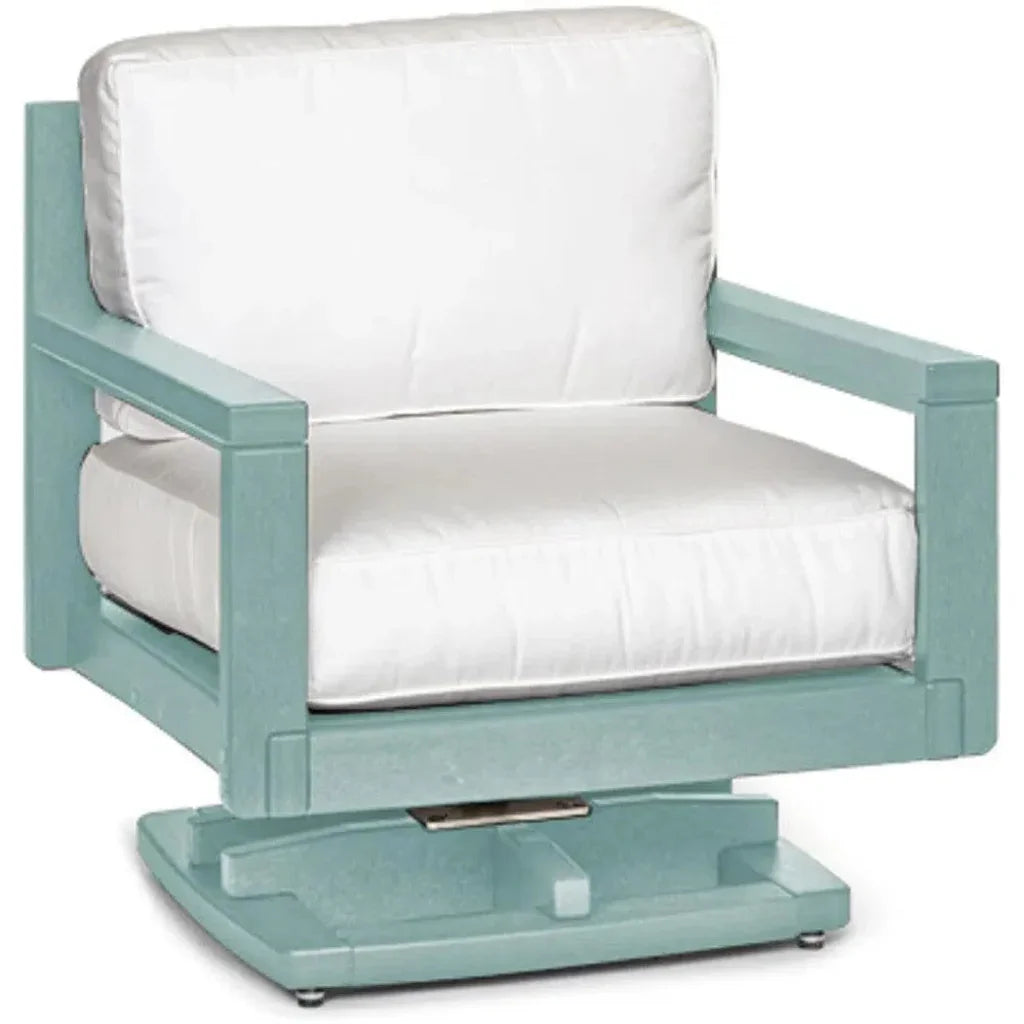 Palm Beach Poly Outdoor Swivel Rocker Chair Sunbrella - LOOMLAN - Breezesta - Outdoor Lounge Chairs