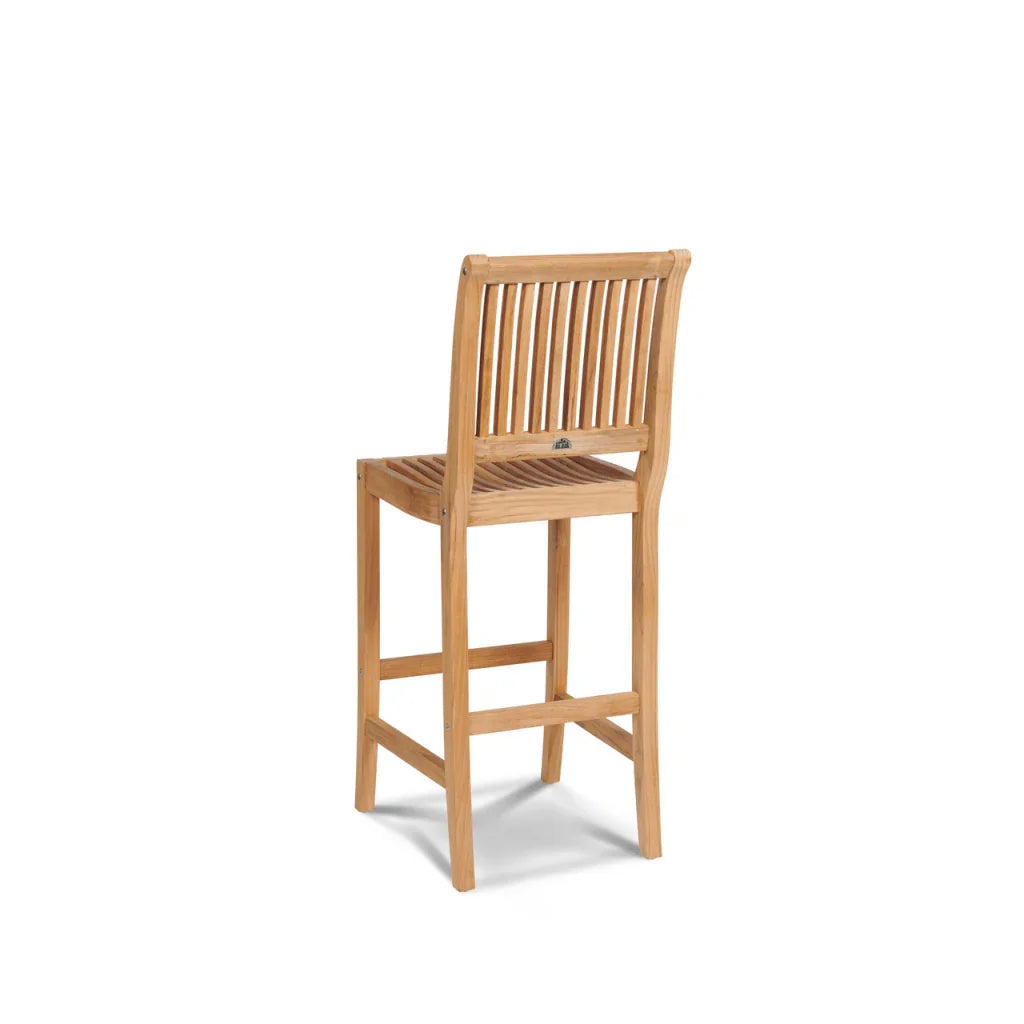 Palm Teak Patio Round Bar Height Dining Set 3 PC - LOOMLAN - HiTeak - Outdoor Dining Sets
