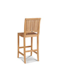 Palm Teak Patio Round Bar Height Dining Set 3 PC - LOOMLAN - HiTeak - Outdoor Dining Sets