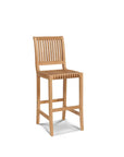 Palm Teak Patio Round Bar Height Dining Set 3 PC - LOOMLAN - HiTeak - Outdoor Dining Sets