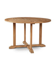 Palm Teak Patio Round Dining Set 5 PC - LOOMLAN - HiTeak - Outdoor Dining Sets