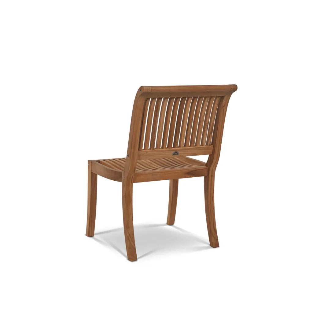 Palm Teak Patio Round Dining Set 5 PC - LOOMLAN - HiTeak - Outdoor Dining Sets