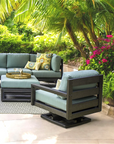 Palm Beach Poly Outdoor Swivel Rocker Chair Sunbrella