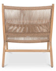 Palma Teak Weather - Resistant Outdoor Lounge Chair - LOOMLAN - Moe's Home - Outdoor Lounge Chairs