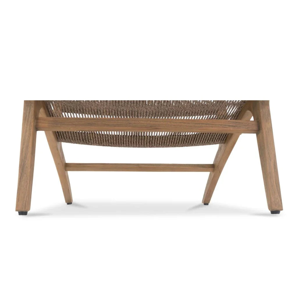 Palma Teak Weather - Resistant Outdoor Lounge Chair - LOOMLAN - Moe&#39;s Home - Outdoor Lounge Chairs