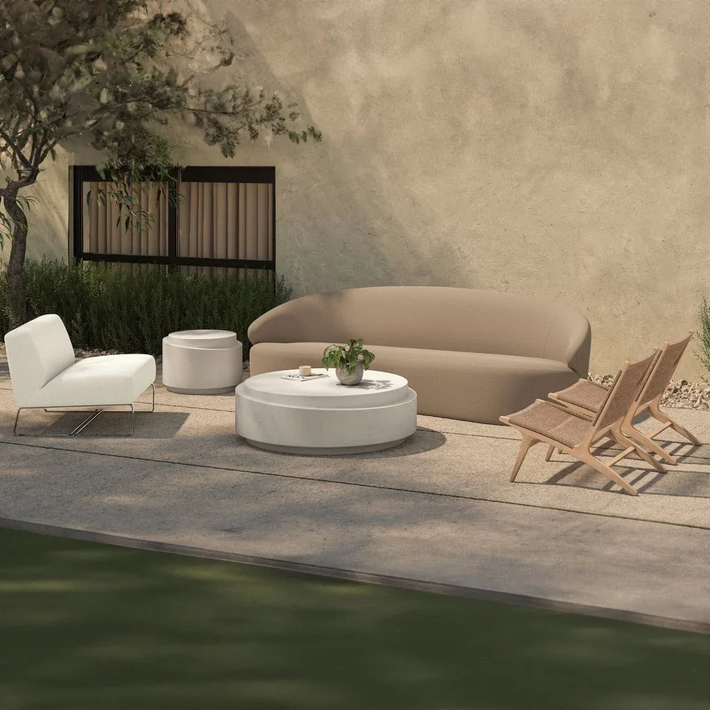 Palma Teak Weather - Resistant Outdoor Lounge Chair - LOOMLAN - Moe&#39;s Home - Outdoor Lounge Chairs