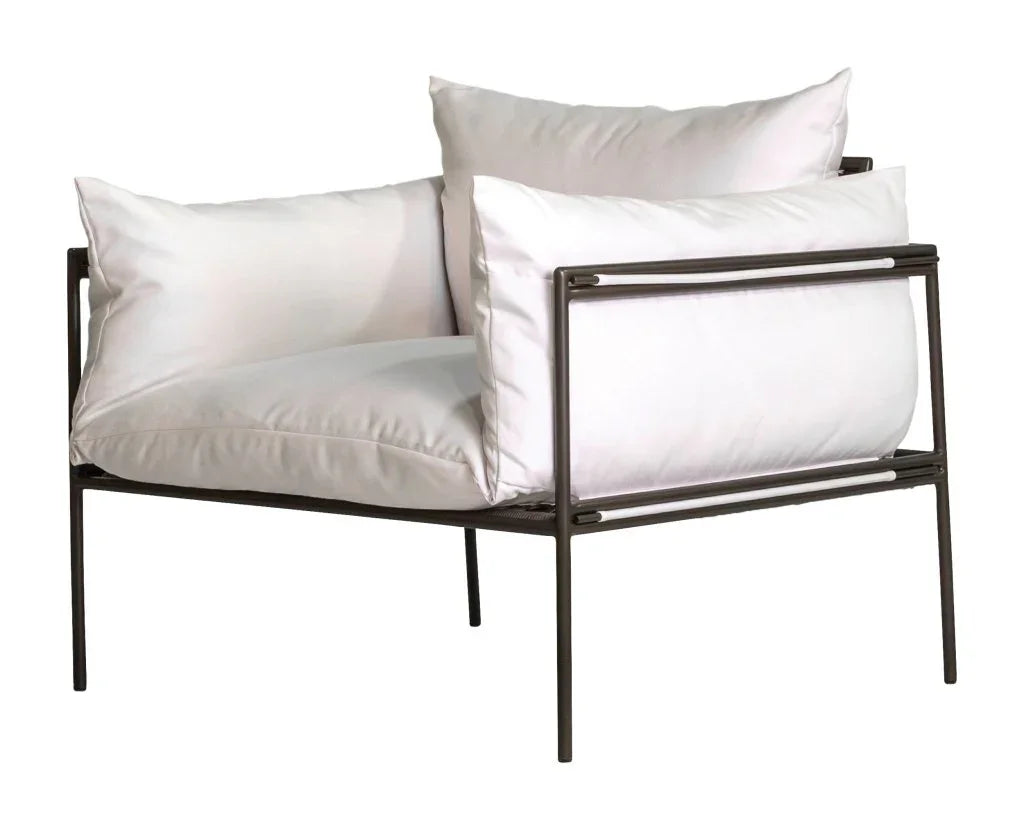 Patinero Aluminum Charcoal Satin Patio Lounge Chair - LOOMLAN - Seasonal Living - Outdoor Lounge Chairs