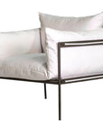 Patinero Aluminum Charcoal Satin Patio Lounge Chair - LOOMLAN - Seasonal Living - Outdoor Lounge Chairs