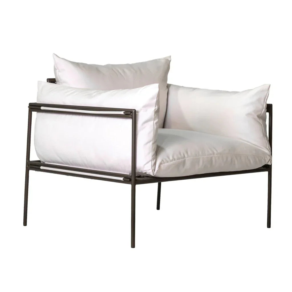 Patinero Aluminum Charcoal Satin Patio Lounge Chair - LOOMLAN - Seasonal Living - Outdoor Lounge Chairs