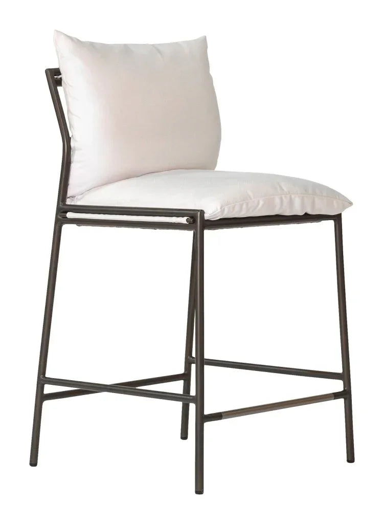 Patinero Charcoal Finish Patio Counter Chair - LOOMLAN - Seasonal Living - Outdoor Counter Stools