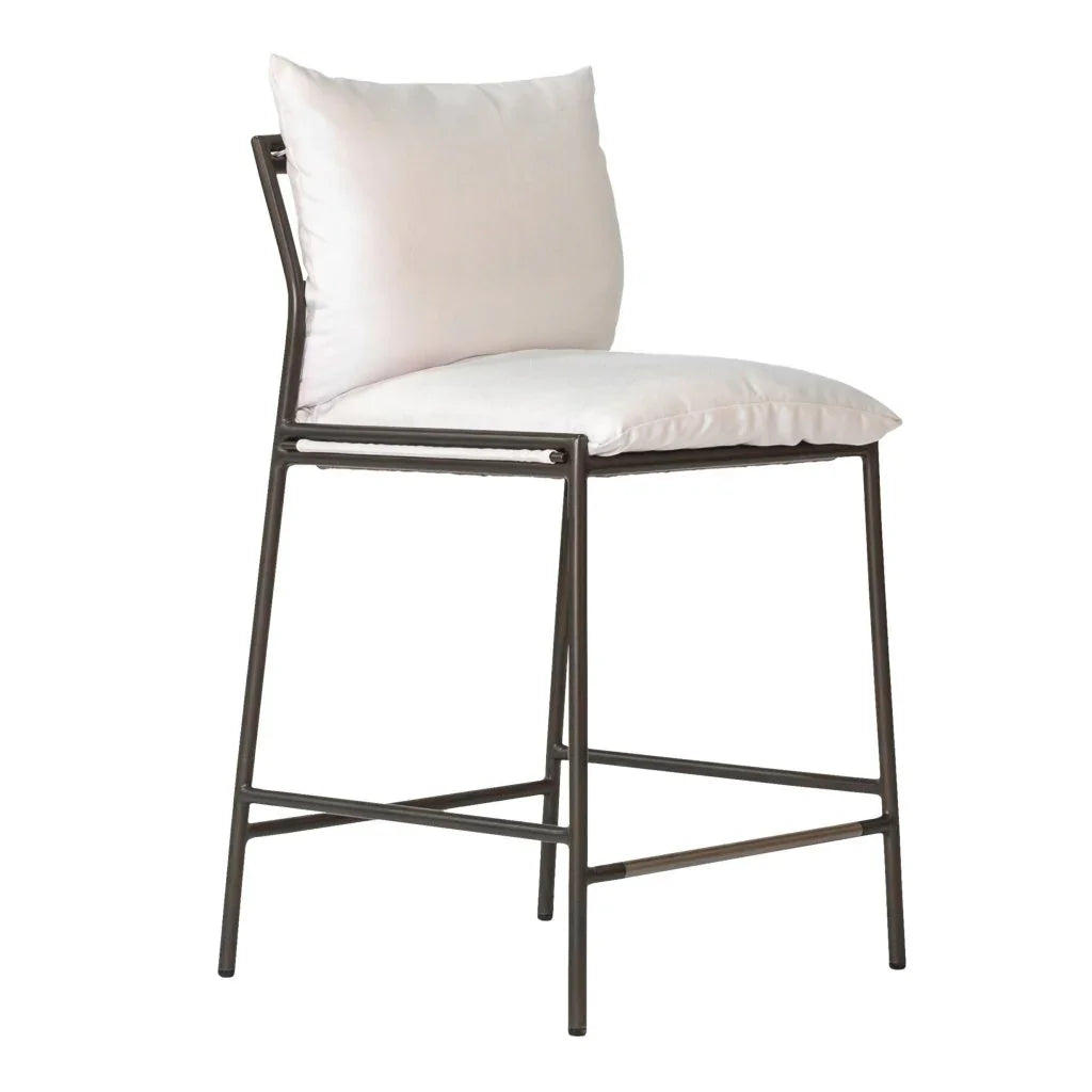 Patinero Charcoal Finish Patio Counter Chair - LOOMLAN - Seasonal Living - Outdoor Counter Stools
