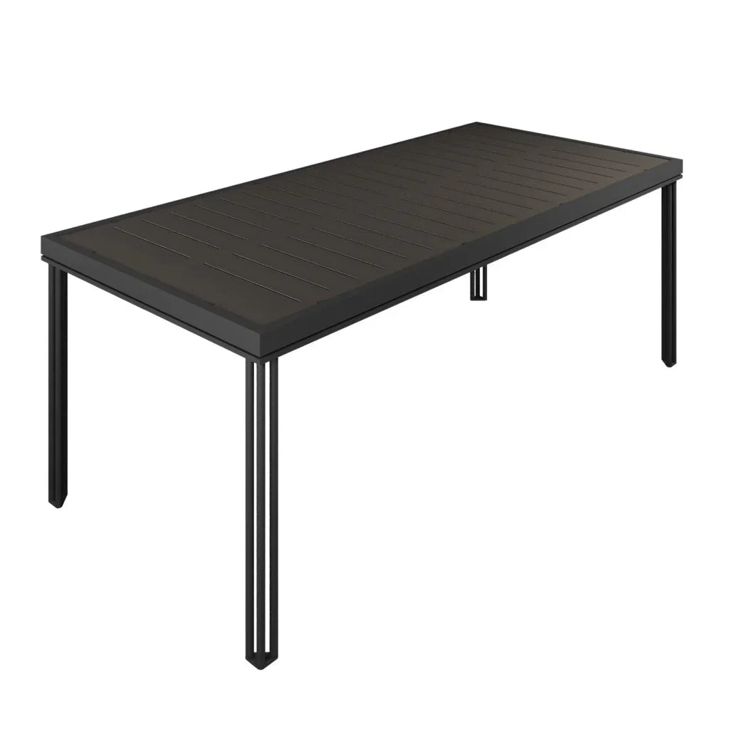 Patinero Charcoal Finish Patio Dining Table - LOOMLAN - Seasonal Living - Outdoor Dining Tables