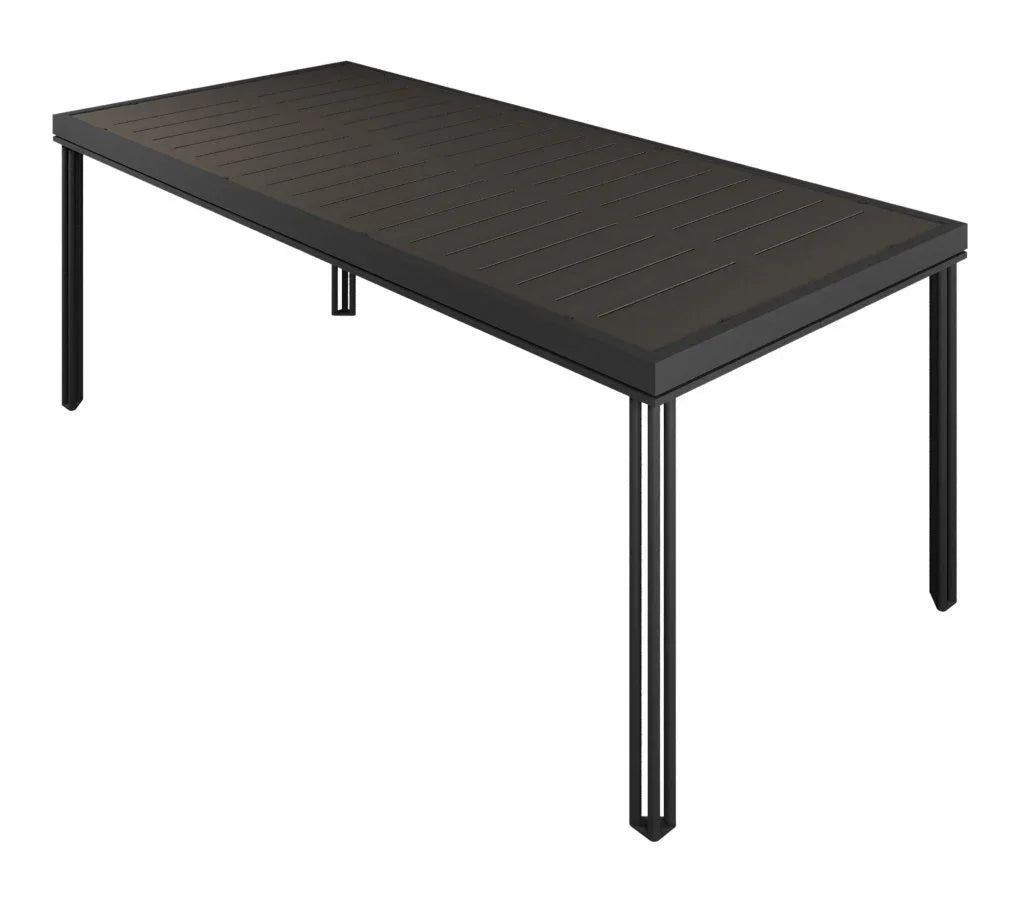 Patinero Charcoal Finish Patio Dining Table - LOOMLAN - Seasonal Living - Outdoor Dining Tables