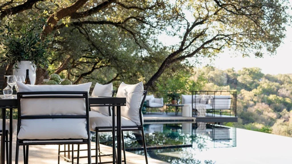 Patinero Charcoal Finish Patio Dining Table - LOOMLAN - Seasonal Living - Outdoor Dining Tables