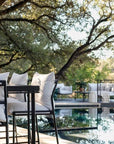 Patinero Charcoal Finish Patio Dining Table - LOOMLAN - Seasonal Living - Outdoor Dining Tables