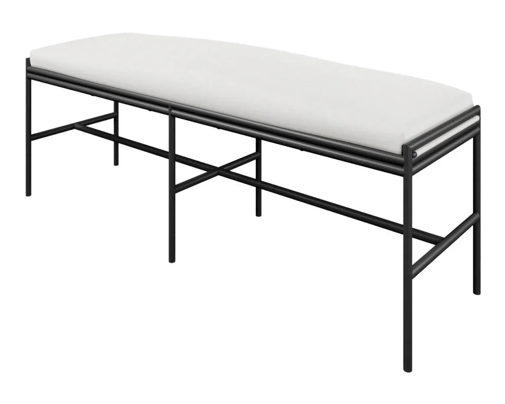 Patinero Smooth Charcoal Design Patio Bench - LOOMLAN - Seasonal Living - Outdoor Benches