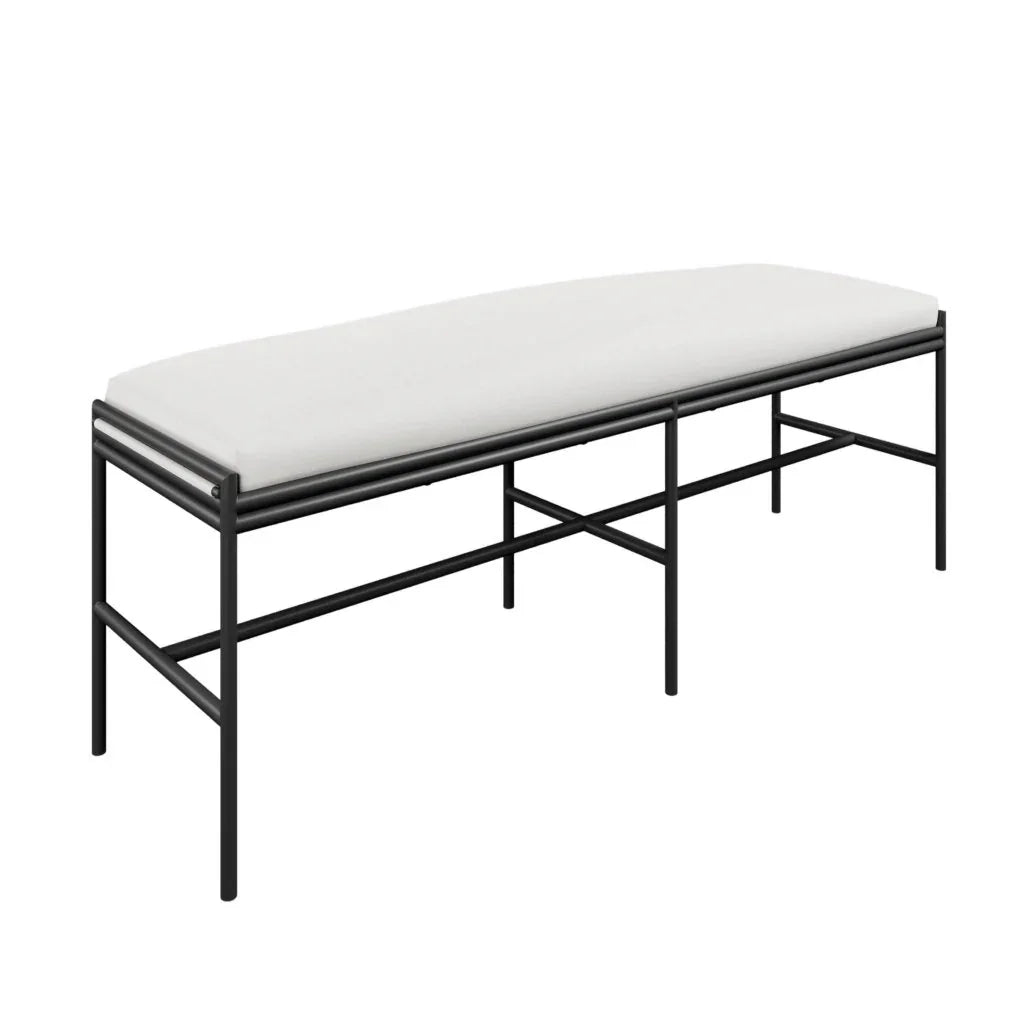 Patinero Smooth Charcoal Design Patio Bench - LOOMLAN - Seasonal Living - Outdoor Benches