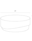 Patras Coffee Table Concrete For Indoor Outdoor Use - LOOMLAN - SUNPAN - Outdoor Coffee Tables