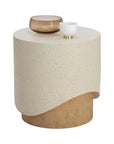 Patras End Table Concrete For Outdoors - LOOMLAN - SUNPAN - Outdoor Side Tables
