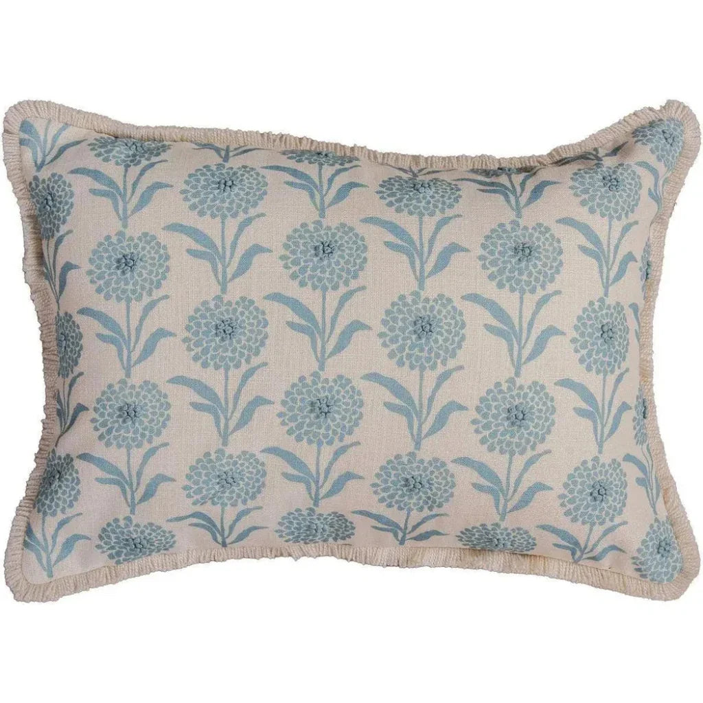 LOOMLAN Paula Green Lumbar Pillow For Outdoors